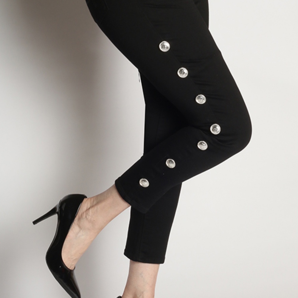 Valencia Women's Stretch Black Denim Designer Jean